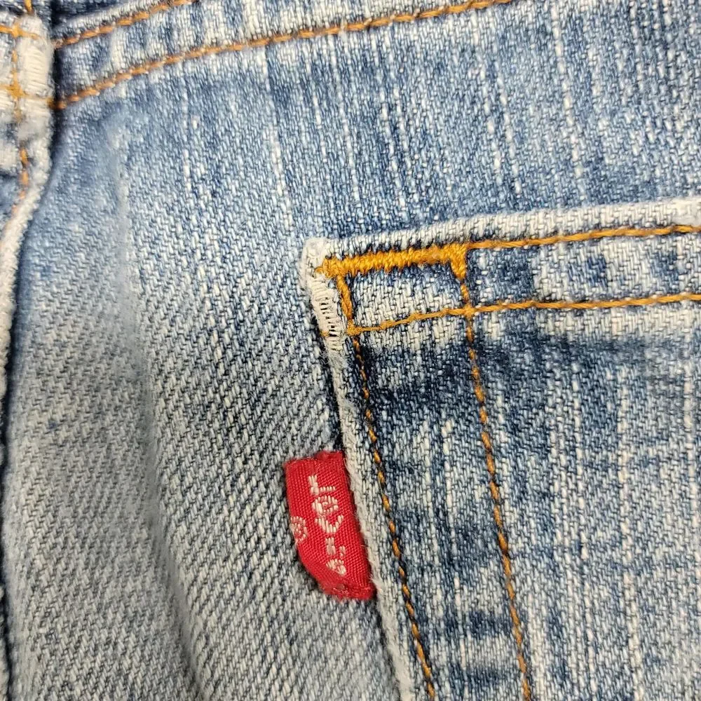 Levis Jeans Mens 38x29* Blue Denim 559 Relaxed Straight Leg Baggy Y2K Distressed